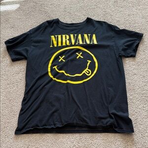 NIRVANA Black & Yellow Tee